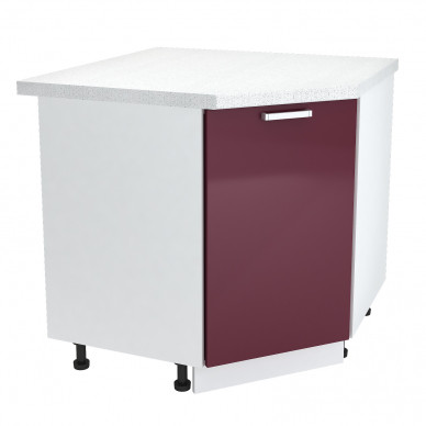 Шкаф нижний 850х850 угловой Бетон  