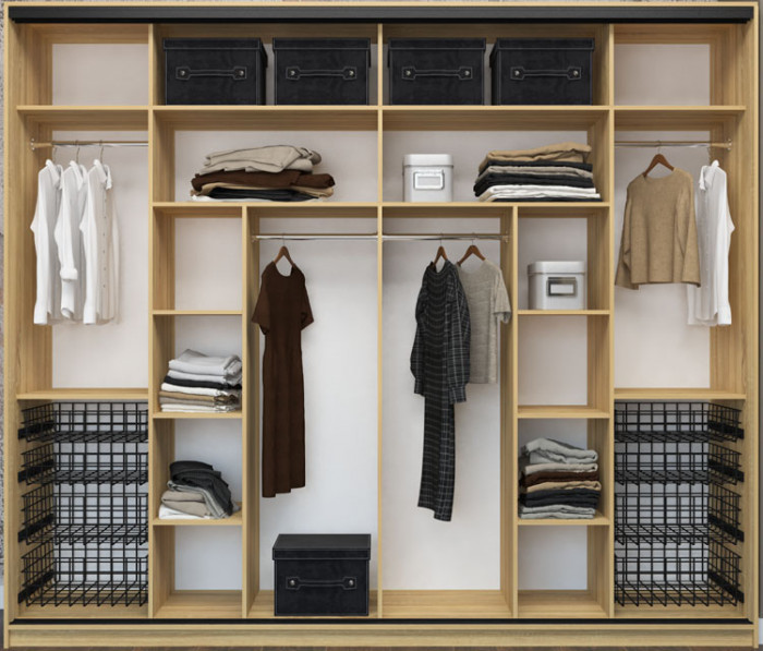 Шкаф-купе Лофт 3000 фасад зеркало +