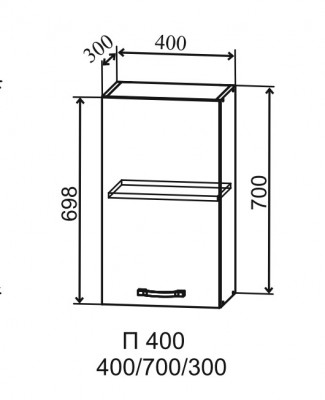Шкаф верхний 400/700 Тренто