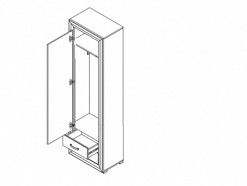 Шкаф B136-SZF1D2S Malta (Мальта)