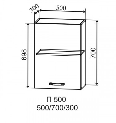 Шкаф верхний 500/700 Тренто