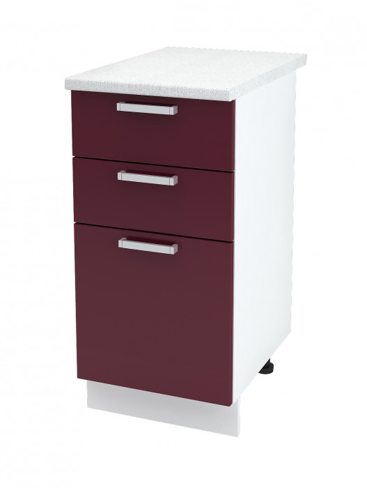 Шкаф нижний 400 с 3 ящиками Мария