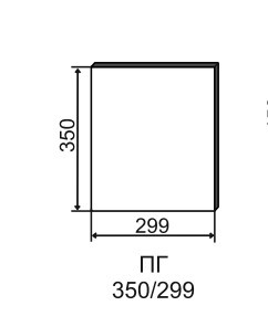 Торцевой фасад ПГ 350 Лофт ДСВ