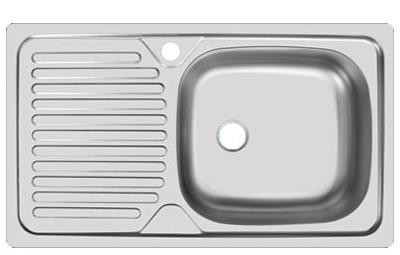 Мойка накладная 800х600 с креплением