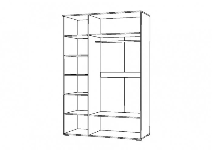 Шкаф трехстворчатый Вегас 