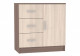 Комод с 3 ящиками и 1 створкой Басса Стендмебель (Ясень шимо темный, Ясень шимо светлый)