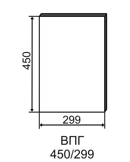 Торцевой фасад ВПГ 450 Лофт ДСВ