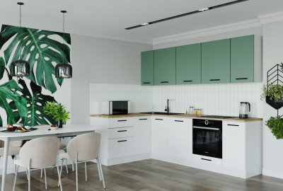 Кухонный гарнитур угловой Муссон 2600х1600 (стол. 26 мм)