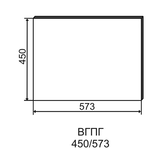Торцевой фасад для глубокого шкафа ВГПГ 450 Лофт ДСВ