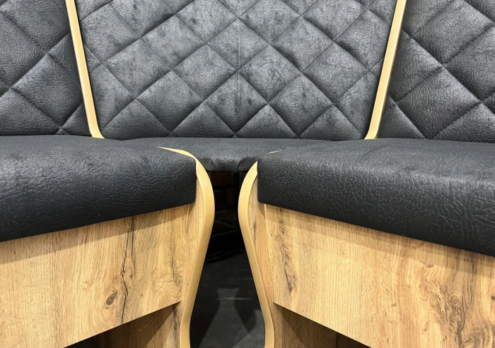 Кухонный уголок стандарт Барон-2 кожзам черный