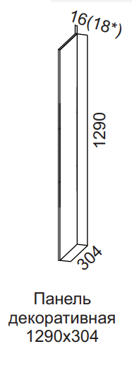 Панель декоративная 1290х304 Бостон