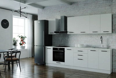 Кухонный гарнитур Жемчуг 2800 мм (стол. 26 мм)