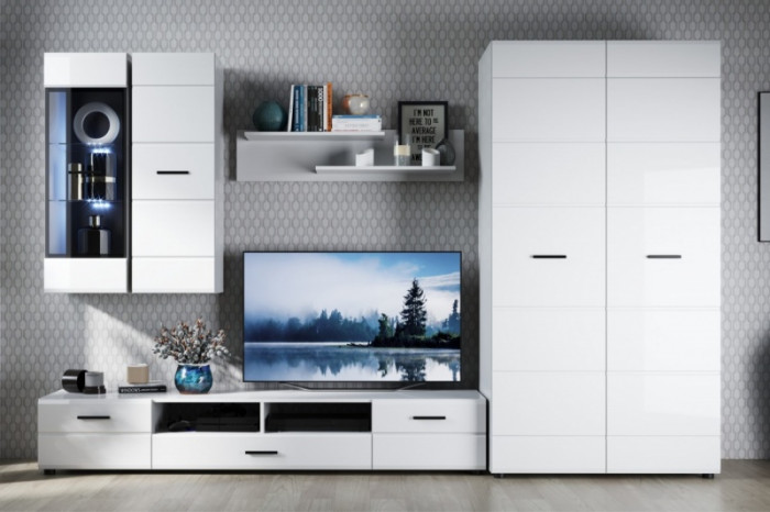 Пенал-витрина навесная Йорк 