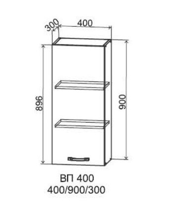 Шкаф верхний 400/900 Арка
