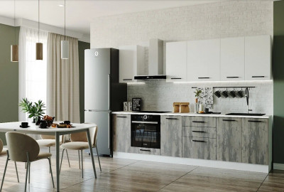 Кухонный гарнитур Руанда 2800 мм (стол. 26 мм)