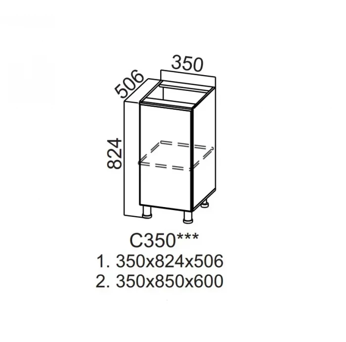 Шкаф нижний 350 Модус СВ