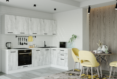 Кухонный гарнитур угловой Пайн 2600х1600 (стол. 26 мм)