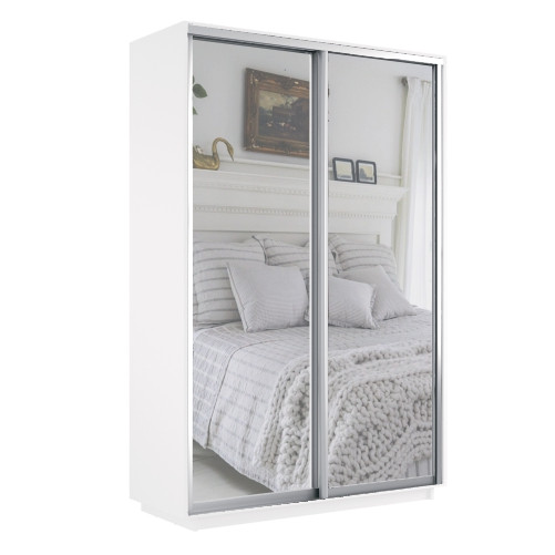 Шкаф-купе Экспресс 2 зеркала 1400х2200 глубина 450 Е1