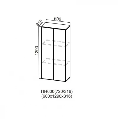 Пенал-надстройка 600/720 Грейвуд СВ