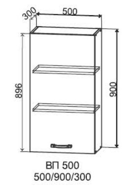 Шкаф верхний 500/900 Арка