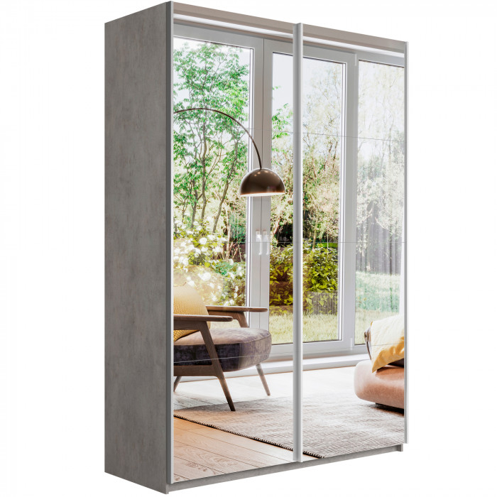 Шкаф-купе Прайм 2-х дв. с зеркалами 1600 Е1