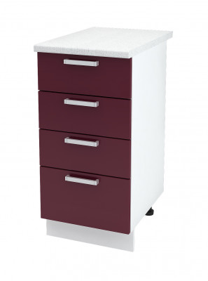 Шкаф нижний 400 с 4 ящиками Мария