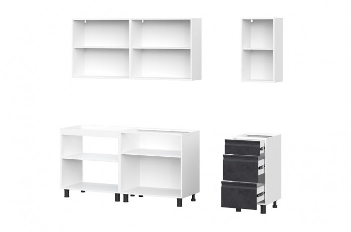 Кухонный гарнитур Вельвет 2,0м МДФ (без столешницы)