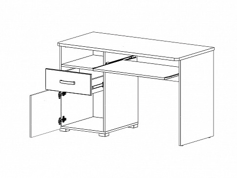 Стол письменный B136-BIU1D1S Malta