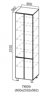 Пенал 600/2332 глухой Бостон