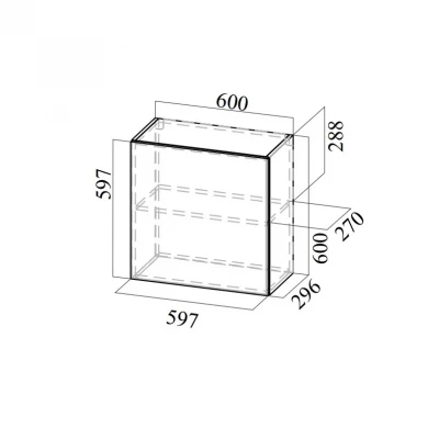 Шкаф навесной 600/600 Вектор СВ