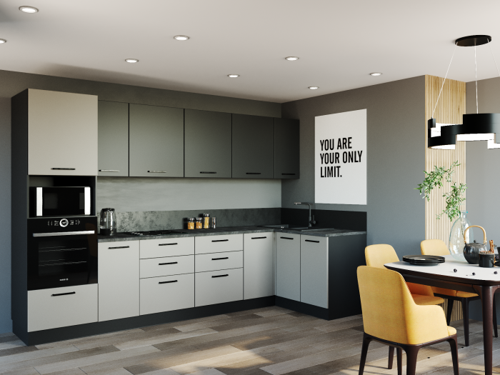 Кухонный гарнитур угловой Лофт 3200х1400