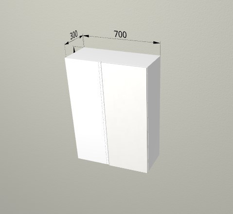 Шкаф навесной 700/950 угловой Санвут