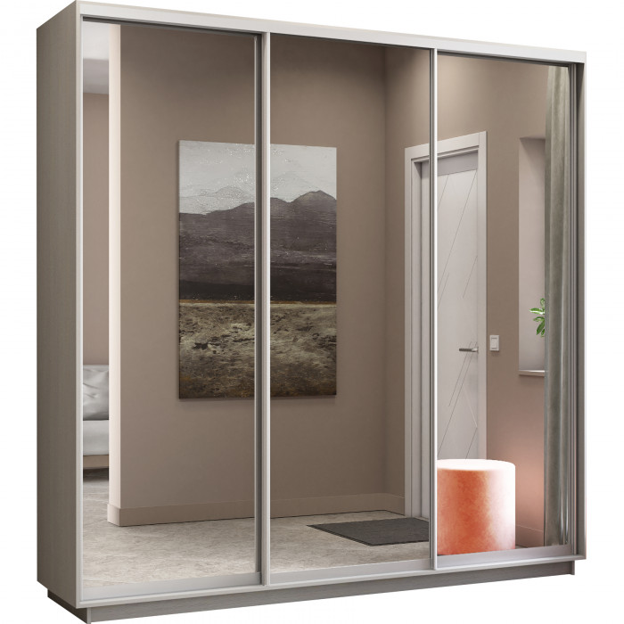 Шкаф-купе Трио 3 зеркала Экспресс 2100 Е1