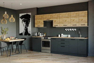 Кухонный гарнитур Дели 3000 мм (стол. 26 мм)