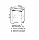 Шкаф нижний 600 с 1 створкой Грейвуд СВ (Белый, Арктик СВ)