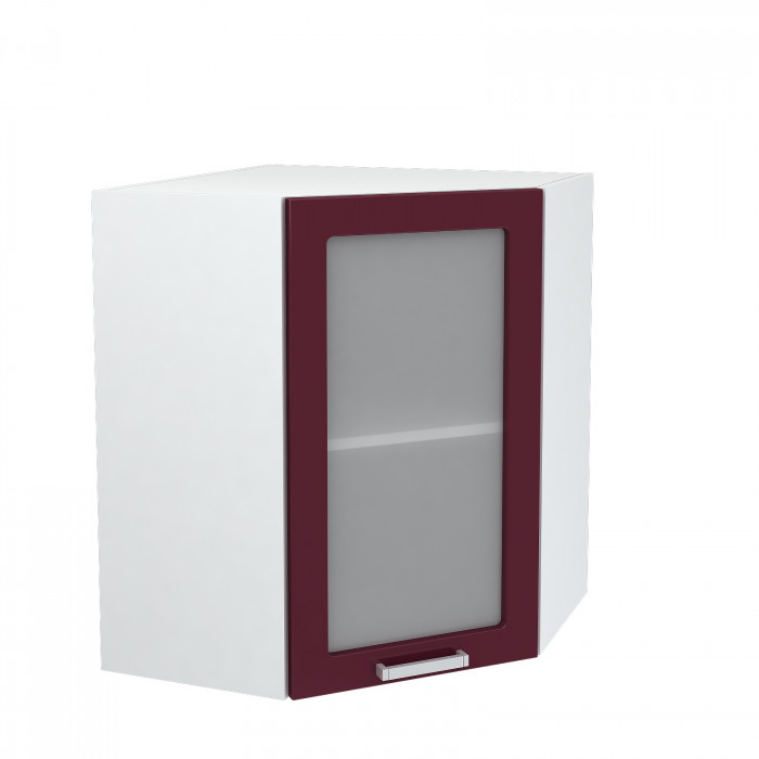 Шкаф верхний 600/920 угловой со стеклом Мария