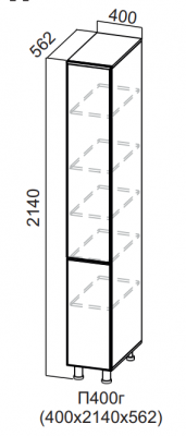 Пенал глухой 400/2140 Бостон