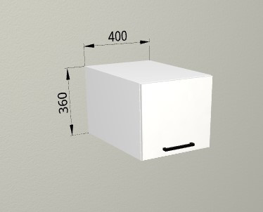 Шкаф навесной 400 распашной глубокий Санвут