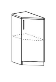 Шкаф нижний 300 торцевой левый Ксения