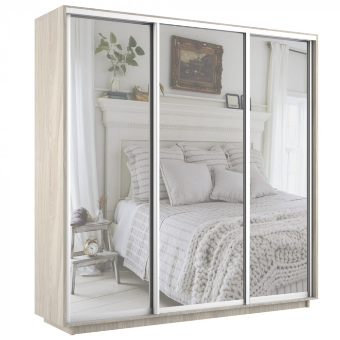 Шкаф-купе Трио 3 зеркала Экспресс 2400х2400 Е1