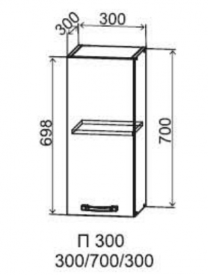 Шкаф верхний 300/700 Монца