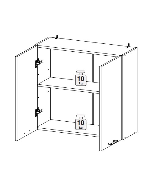 Шкаф верхний 800 Кельн