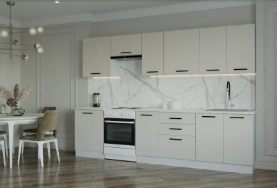 Кухонный гарнитур Шампань 3000 мм (стол. 26 мм)