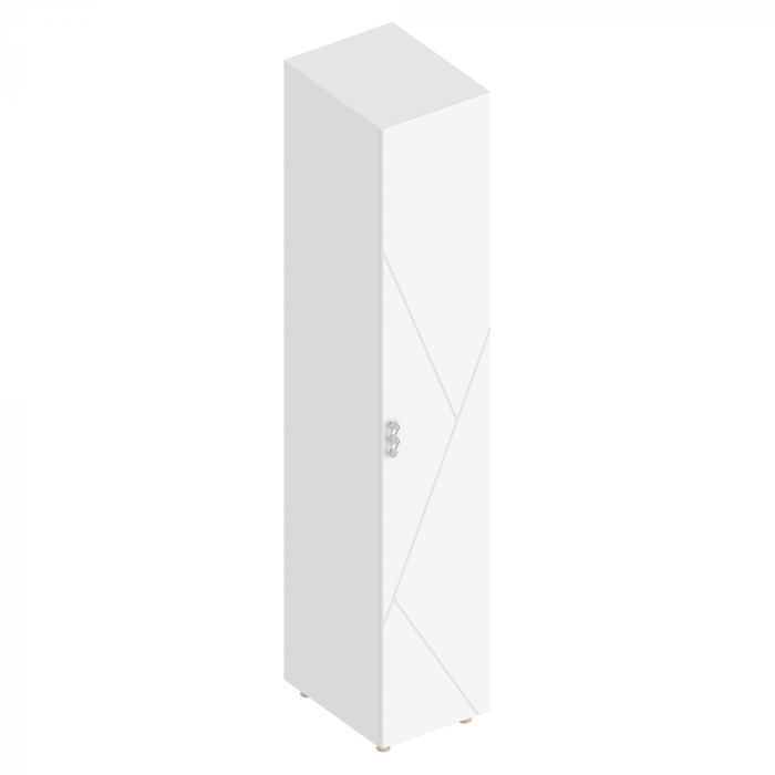 Пенал 1-ств с полками Сандра