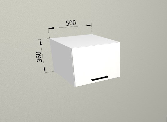 Шкаф навесной 500 распашной глубокий Санвут