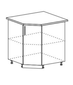 Шкаф нижний 850 угловой Ксения