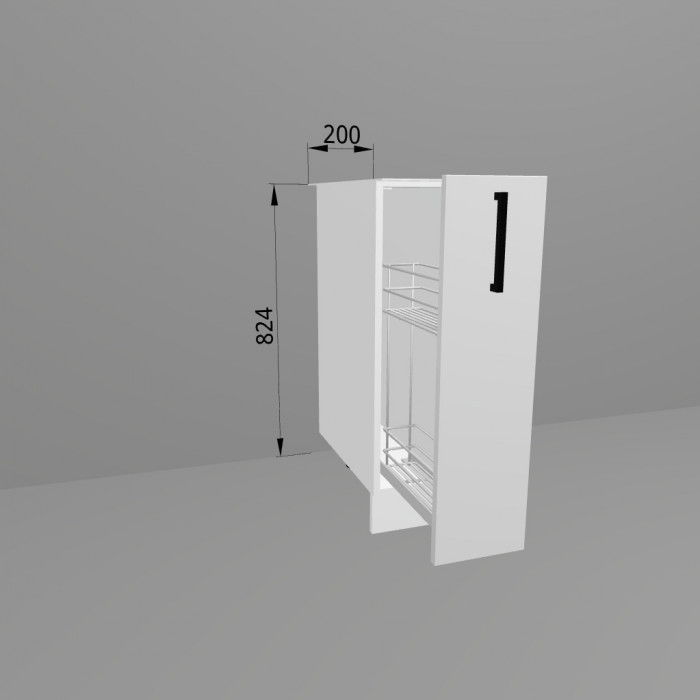 Бутылочница 2-х уровневая металлическая 200 мм КБ-20 Санвуд