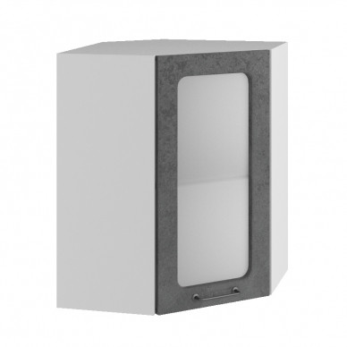 Шкаф верхний 550*500 угловой стекло Лофт ДСВ