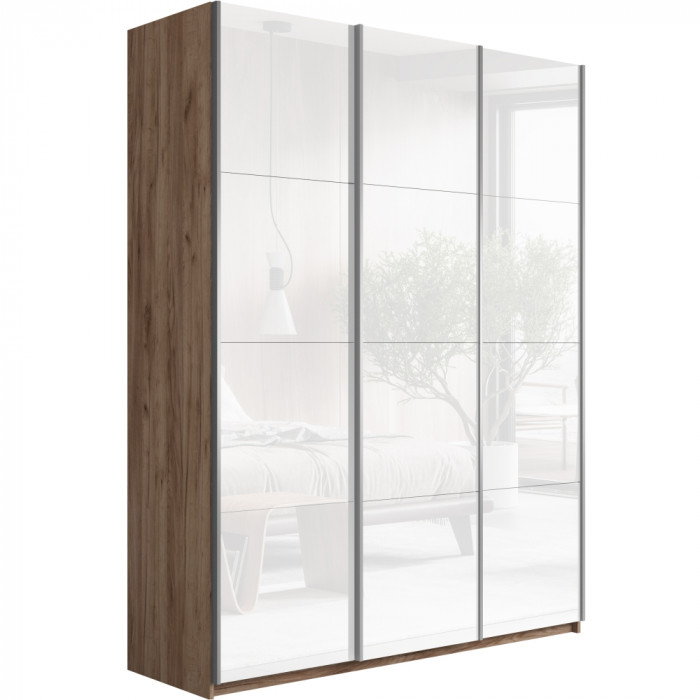 Шкаф-купе Прайм 3-х дв. со стеклами 2100 Е1 