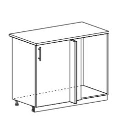 Шкаф нижний 1000 угловой Ксения